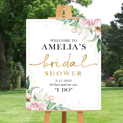 Bridal Shower Welcome Sign, Bridal Shower Decorations
