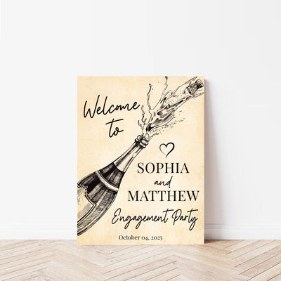 Engagement Party Welcome Sign, Engagement Decor
