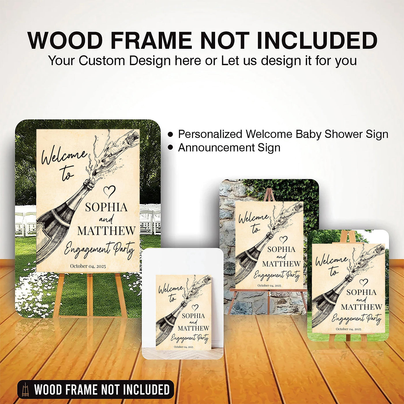 Engagement Party Welcome Sign, Engagement Decor