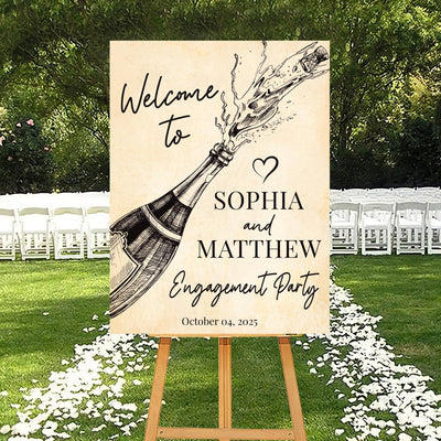 Engagement Party Welcome Sign, Engagement Decor