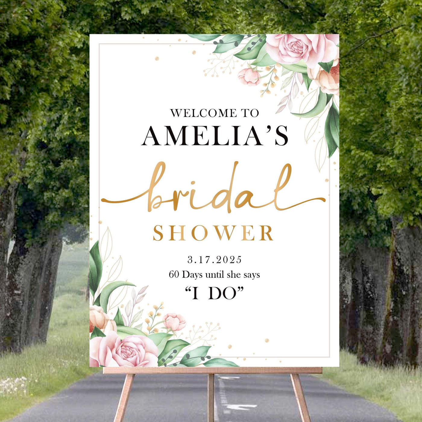 Bridal Shower Welcome Sign, Bridal Shower Decorations