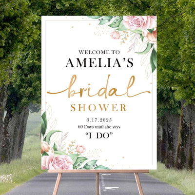 Bridal Shower Welcome Sign, Bridal Shower Decorations
