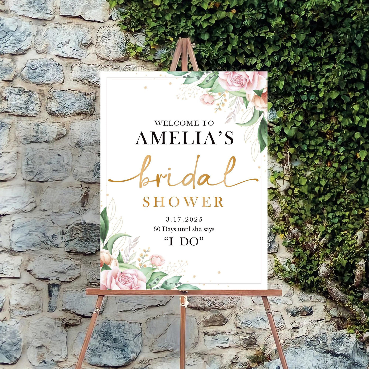 Bridal Shower Welcome Sign, Bridal Shower Decorations