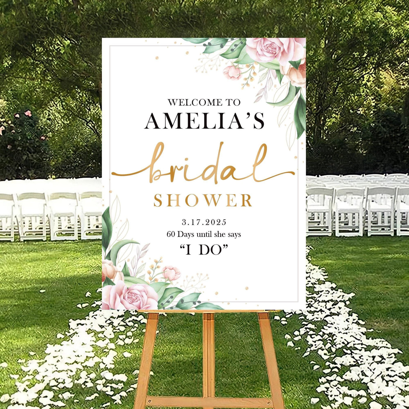 Bridal Shower Welcome Sign, Bridal Shower Decorations