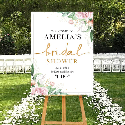 Bridal Shower Welcome Sign, Bridal Shower Decorations