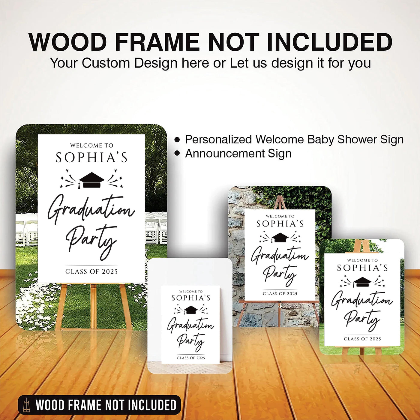 Graduation Party Welcome Sign, Minimalist Class of 2025