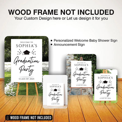 Graduation Party Welcome Sign, Minimalist Class of 2025
