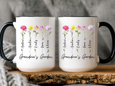 Personalized Grandma Coffee Mug, Custom Nana Gift