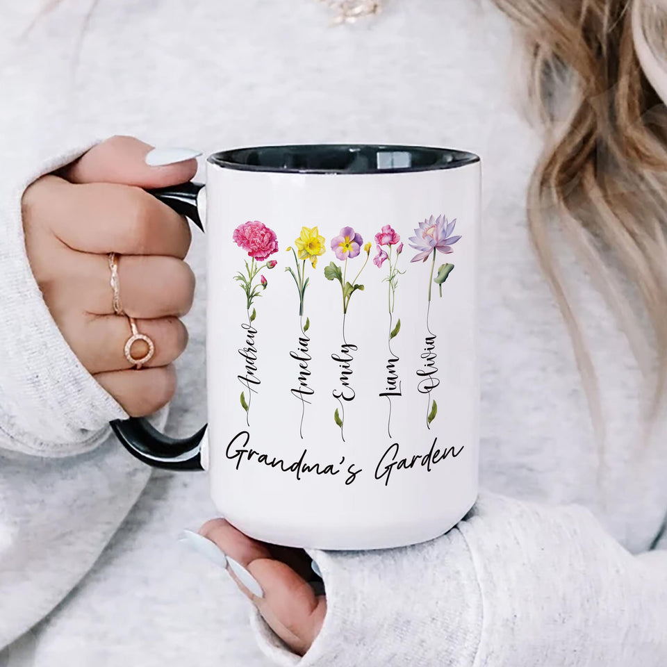 Personalized Grandma Coffee Mug, Custom Nana Gift
