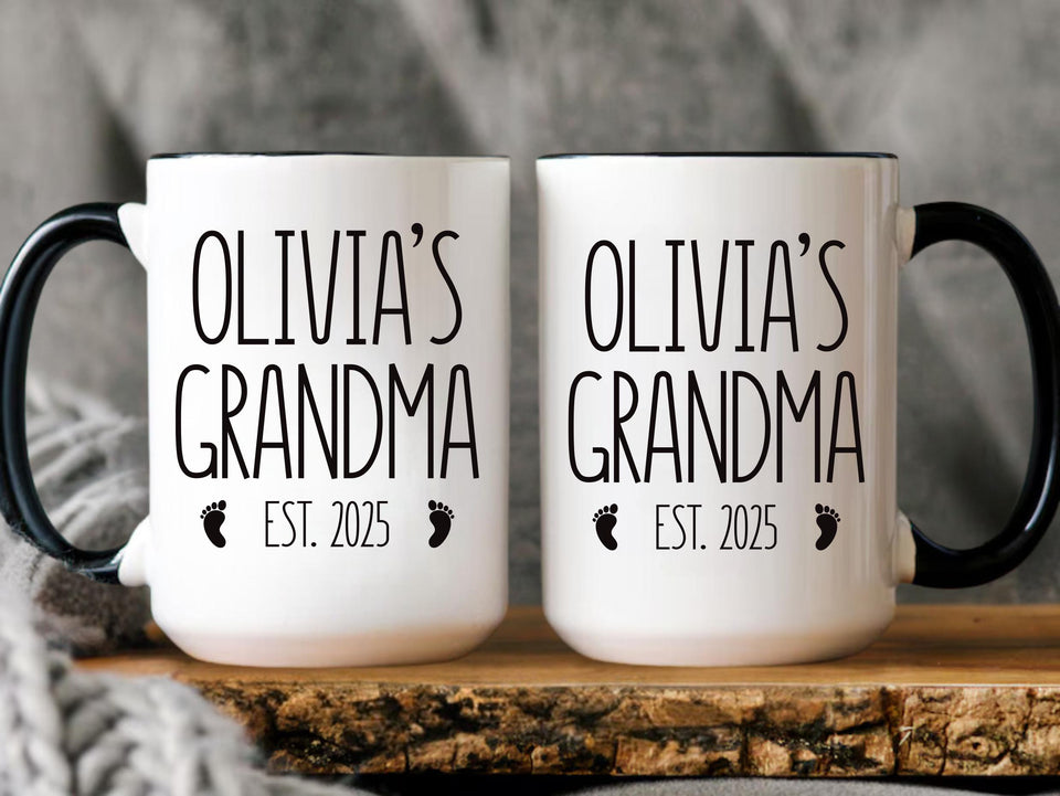 First-Time Grandma Coffee Mug, New Grandma Gift