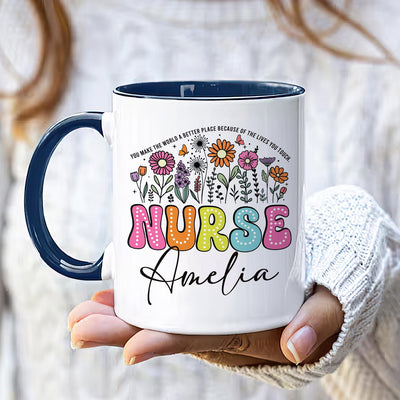 Custom Nurse Coffee Mug, Personalized Nurse Gift
