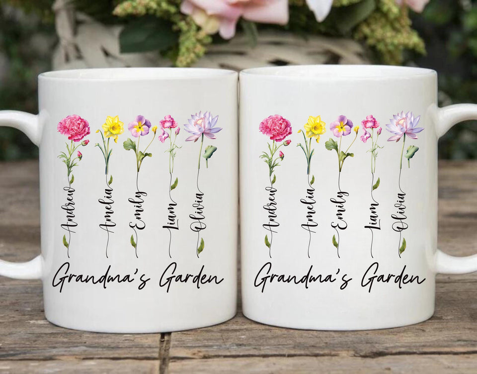 Personalized Grandma Coffee Mug, Custom Nana Gift