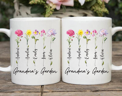 Personalized Grandma Coffee Mug, Custom Nana Gift