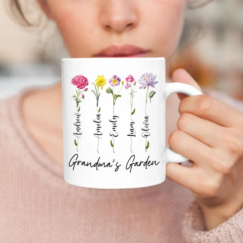 Personalized Grandma Coffee Mug, Custom Nana Gift
