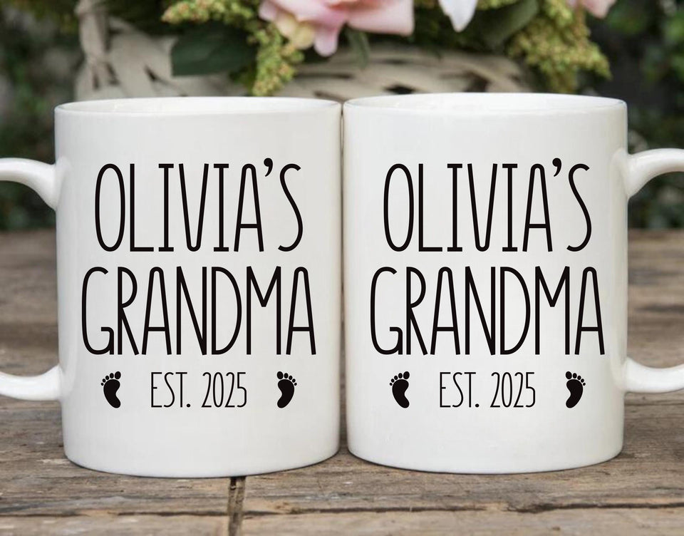 First-Time Grandma Coffee Mug, New Grandma Gift