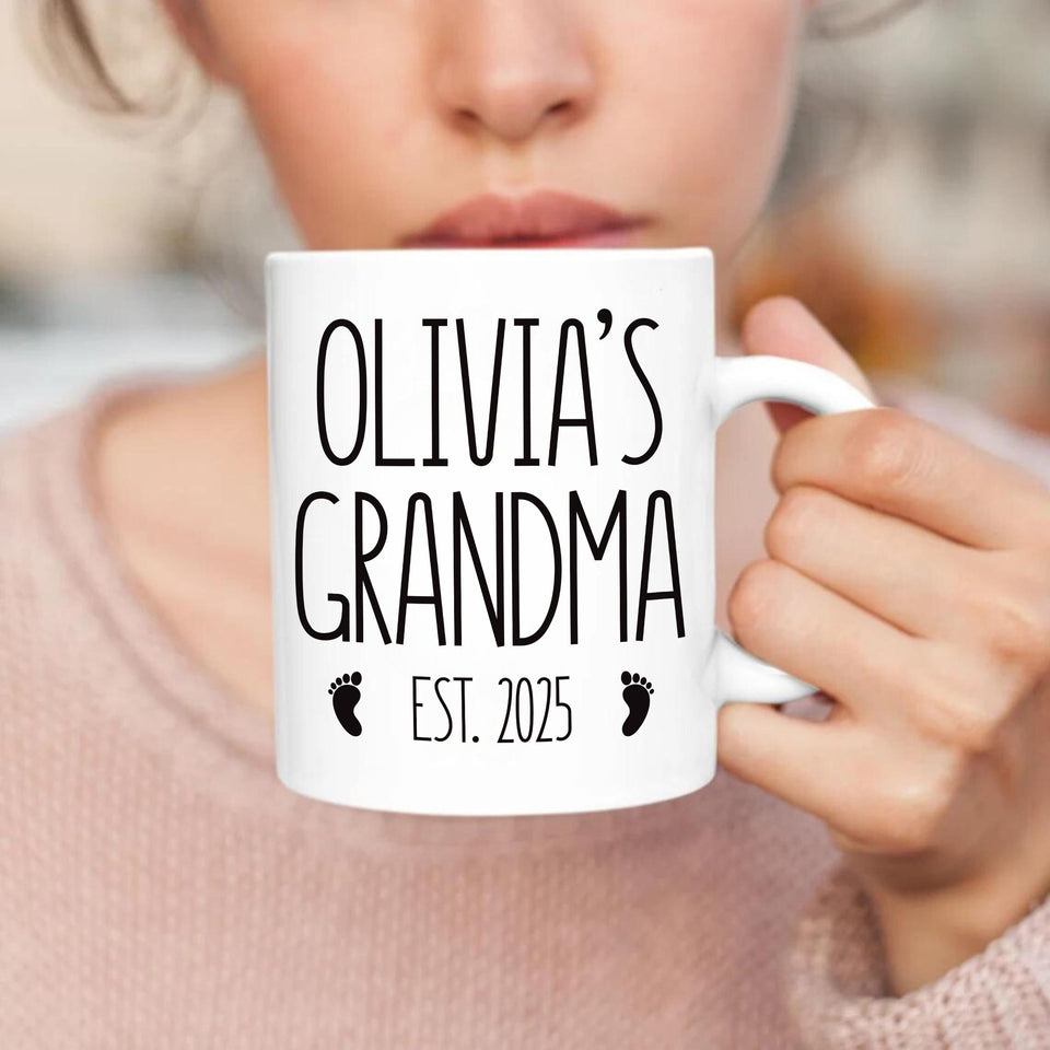 First-Time Grandma Coffee Mug, New Grandma Gift