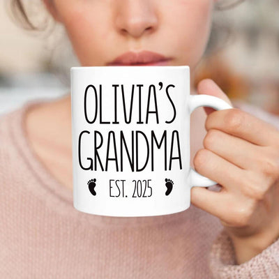 First-Time Grandma Coffee Mug, New Grandma Gift