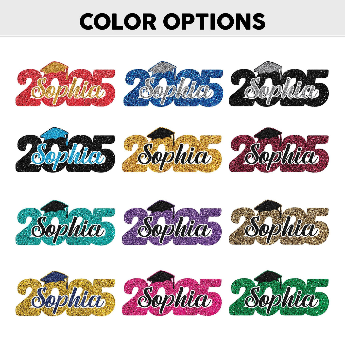 Personalized 2025 Graduation Sign, PVC Custom Name Senior Graduation Party Prop Sign