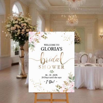 Bridal Shower Welcome Sign, Custom Bridal Shower Foamcore PVC Acrylic Polystyrene Decor