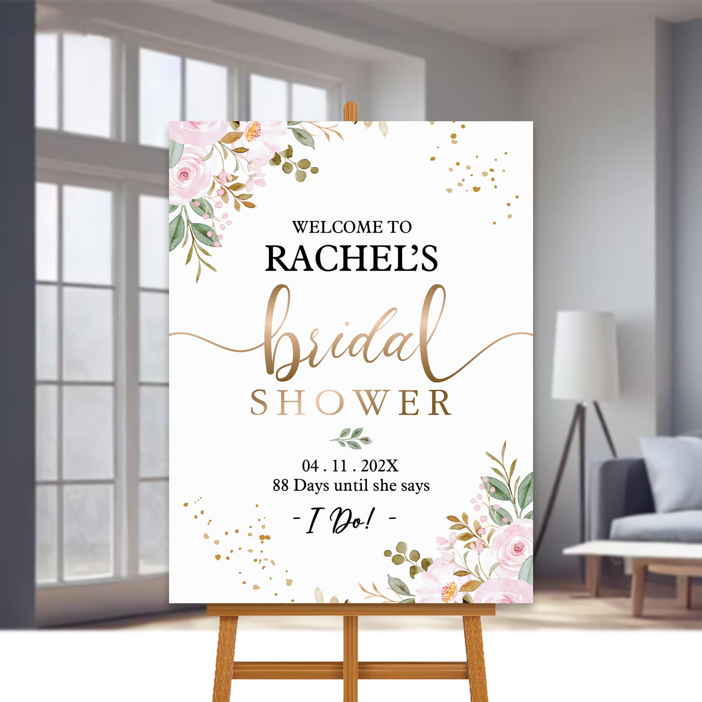 Bridal Shower Welcome Sign, Custom Bridal Shower Foamcore PVC Acrylic Polystyrene Decor