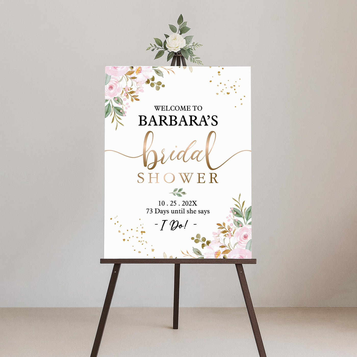Bridal Shower Welcome Sign, Custom Bridal Shower Foamcore PVC Acrylic Polystyrene Decor