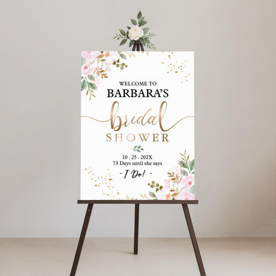 Bridal Shower Welcome Sign, Custom Bridal Shower Foamcore PVC Acrylic Polystyrene Decor