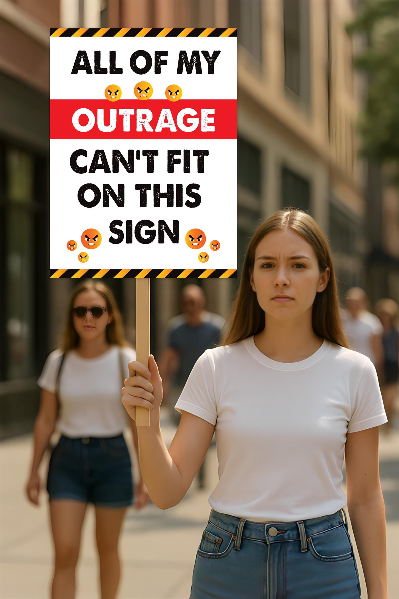 No Kings In America Protest Sign, Anti-Trump Resistance, Political Activist Poster
